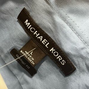Michael KORS “faded denim” cotton dress shirt - size large - NWT